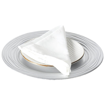 2 of 3:Plato cargador Sophia Grace, plata real, 12 pulgadas 