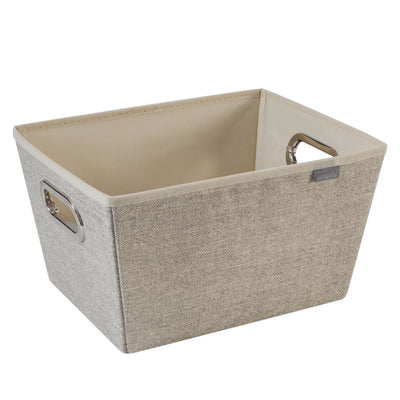 1 of 4:Simplify Medium Grommet Storage Bin in Faux Jute 