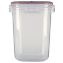 3 of 5:Rubbermaid Lock-Its Food Storage Canister With Easy Find Lid, 15 Cup, Racer Red 