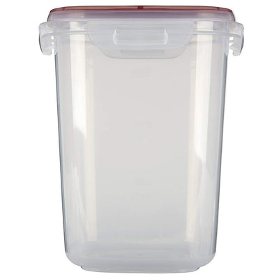 3 of 5:Rubbermaid Lock-Its Food Storage Canister With Easy Find Lid, 15 Cup, Racer Red 