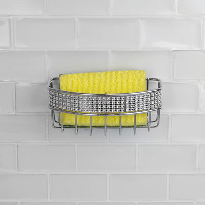 4 of 5:Porte-éponge Home Basics, chromé 