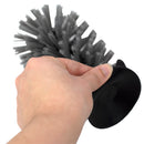 3 of 5:Brosse d'évier à ventouse Home Basics en plastique, noire 