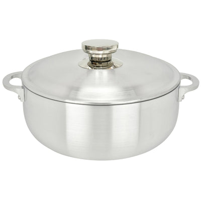 1 of 6:Chef Pro Commercial Grade Aluminum Caldero Stock Pot, Silver, 5.1 Quarts 