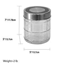 7 of 7:Home Basics Chex Collection 37 oz. Medium Glass Canister with Stainless Steel Lid 