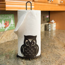 3 of 4:Porte-essuie-tout en forme de hibou Home Basics, bronze, 13,5 x 6 pouces 