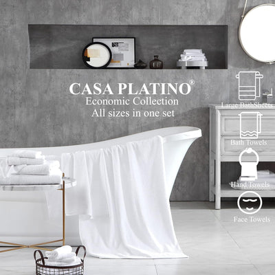 5 of 40:Ensemble de serviettes 24 pièces 100 % coton Casa Platino 