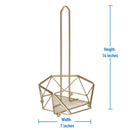 3 of 4:Porte-essuie-tout Geode Kitchen Details en or satiné 