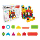 2 of 3:picassotiles ptb112 112pcs forma de cerdas bloques de construcción juego de azulejos 