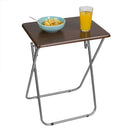 2 of 7:Home Basics Multi-Purpose Foldable Table, Cherry 