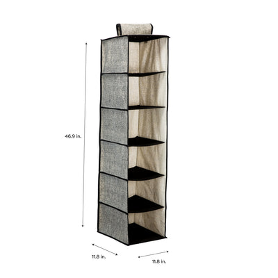 4 of 4:Simplify 6 Shelf Closet Organizer in Black 