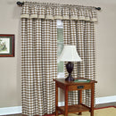 2 of 4:Panel de cortina para ventana con cuadros Buffalo - 42x84 - Gris pardo 