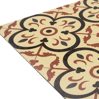 3 of 4:Retro 12x12 Self Adhesive Vinyl Floor Tile - Burch - 20 Tiles/20 sq. ft. 