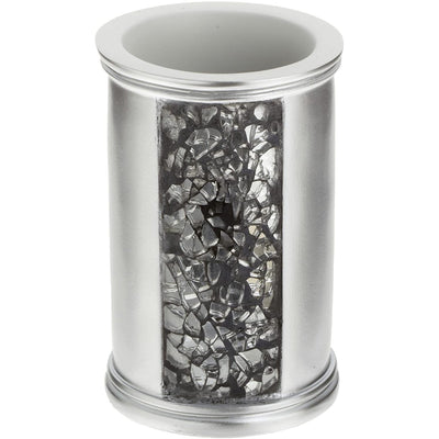 5 of 9:Sinatra Complete Bath Ensemble Decor Set, Silver, All Sold Separately 