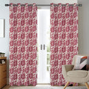 3 of 5:Breanne Floral Jacquard Grommet Window Panel, 54x84 Inches 