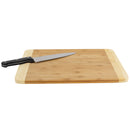 3 of 6:Home Basics Large Dual Tone Bamboo Cutting Board, Natural, 12x16 Inches 