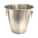 1 of 1:Home Basics Brushed Stainless Steel Ice Bucket, Silver, 4.3 Liters 