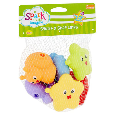 1 of 1:Jouets de bain Spark 6 pièces, jet d'eau et mousquetons, pour bébés de 6 à 12 mois 