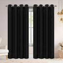 1 of 6:Porsha Woven Textured Room Darkening Grommet Window Curtain Panel, 54x84 Inches 