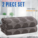12 of 31:PREMIUS 2 Pack Circles 100% Cotton Yarn Dyed Bath Towel, 27x54 Inches 