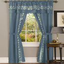 1 of 1:Fairfield 5 Piece Window Curtain Set - 55x63 - Ice Blue 