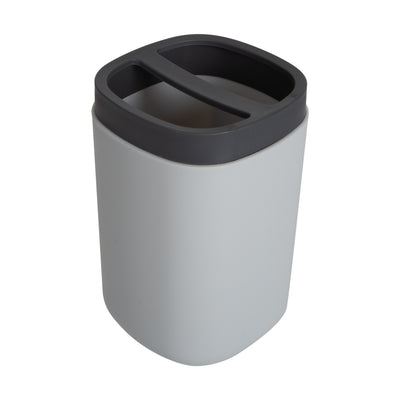 4 of 4:Bath Bliss 2 Tone Contemporary 4 Piece Bathroom Ensemble in Grey 