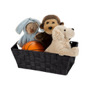4 of 4:Simplify Small Woven Storage Shelf Bin in Black 