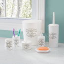 7 of 10:Home Basics Paris Collection Conjunto de baño de 7 piezas, color blanco 