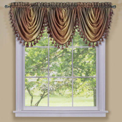 11 of 29:Ombre Crushed Satin Rod Pocket Window Panel and Valance Treatments, All Sold Separately 