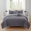 1 of 10:Rowan 5 Piece Puffy Seersucker Comforter Set 