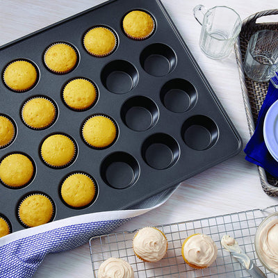 6 of 7:Wilton Perfect Results Premium Non-Stick Mega Standard-Size Muffin and Cupcake Baking Pan, 24 Muffins 