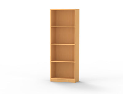 1 of 1:Home Basics Librería de madera con 4 estantes, natural 
