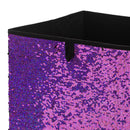 3 of 4:Cube de rangement réversible à paillettes Neu Home, rose/noir 