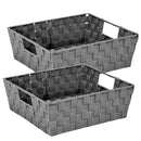 1 of 2:Simplify 2 Pack Large Storage Shelf Tote in Grey 