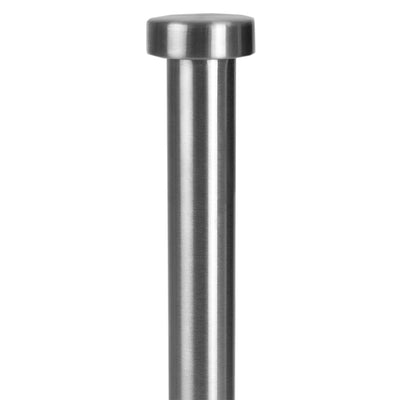 2 of 5:Home Basics Soporte para toallas de papel independiente con base pesada, plateado 