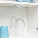 6 of 6:Porte-verres à vin Home Basics en acier recouvert de vinyle, blanc 
