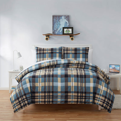 4 of 6:Tahari Kids Bedding Comforter Set with Shams, Kitt Plaid 