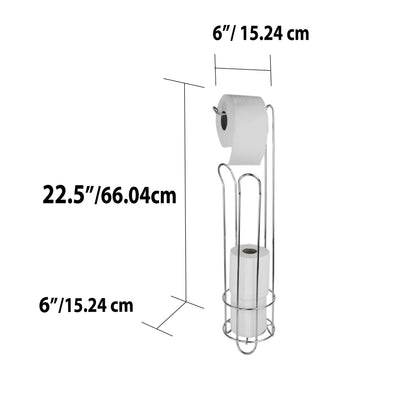 5 of 5:Home BasicsFree-Standing Heavy Duty Sleek  Dispensing Paper Towel Holder, Chrome 