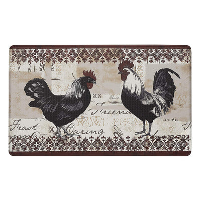 4 of 5:Achim Rooster Decorative Anti-Fatigue Mat, Brown, 18x30 Inches 