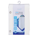 3 of 3:Bath Bliss Sanitized Peva Shower Liner in White 