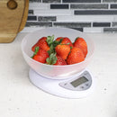 3 of 3:Balance alimentaire numérique Home Basics, blanche, 6,25 x 7,25 x 3 pouces 