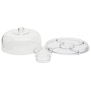 1 of 4:Home Basics Multi-Function Cake Plate, Clear 