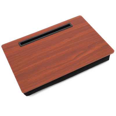 1 of 4:Home Basics Lap Desk with Cushioned Back, Cherry 