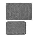 6 of 8:Priscilla Trellis Design 2 Piece Memory Foam Bath Rugs, 17x24-20x30 Inches 