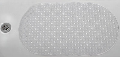 5 of 6:Home Basics Bayou - Alfombrilla de baño ovalada, transparente, 26,5 x 15 pulgadas 