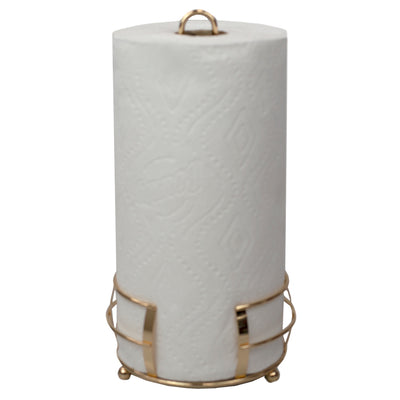 1 of 5:Porte-essuie-tout sur pied Lyon de Home Basics, or rose 