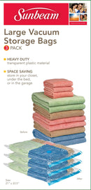 1 of 6:Home Basics Value Pack Plastic Vaccum Storage Bags, (Set of 3), Clear 