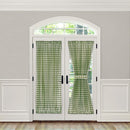 4 of 7:Buffalo Check Gingham French Door Panel With Tieback 