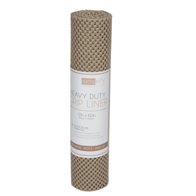 1 of 1:Rouleau de 5 pieds de film adhésif robuste Simplify, couleur taupe 