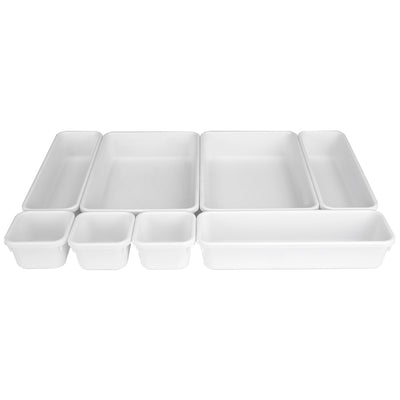 3 of 6:Home Basics 8 Piece Multi Drawer Organizer Set 