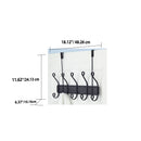 3 of 3:Home Basics Metro Over the Door 5 hook Hanging Rack 